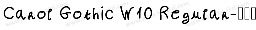 Carol Gothic W10 Regular字体转换